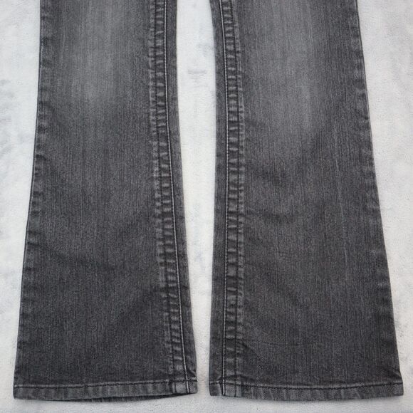 Farlow Jeans Pants Womens 9 Black Denim Flat Front Bootcut Pockets Jeans - Picture 13 of 16